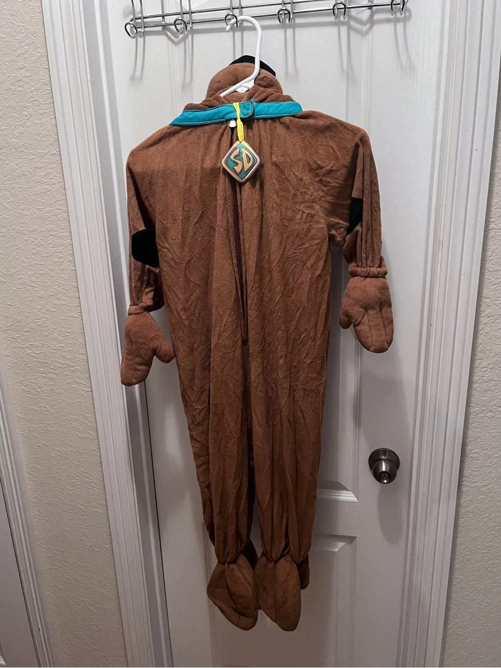 Scooby-Doo Costume Jumpsuit Hooded Plush Costume Kid’s Small